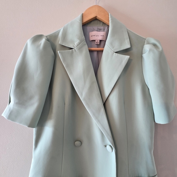 Adelyn Rae Rita Blazer Casual Professional Mini Green Women's Dress Size Small - Picture 8 of 13
